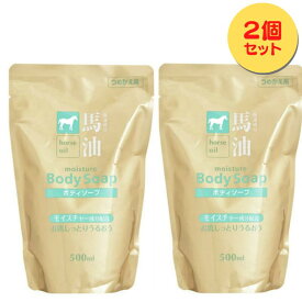 【詰替え】2個・馬油ボディソープ（500mL）お肌しっとりうるおう 送料無料 〔 yrn010 / yrxnew yrxtok 〕