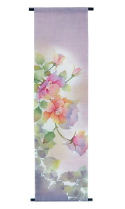 タペストリー・ローズ4 / 受注制作/和モダン おしゃれ タペストリー / インテリア タペストリー 和風 壁飾り 約36×130cm