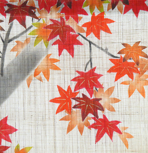 楽天市場】のれん 麻 和風・紅葉の宴（暖簾） / 秋 のれん/ おしゃれ