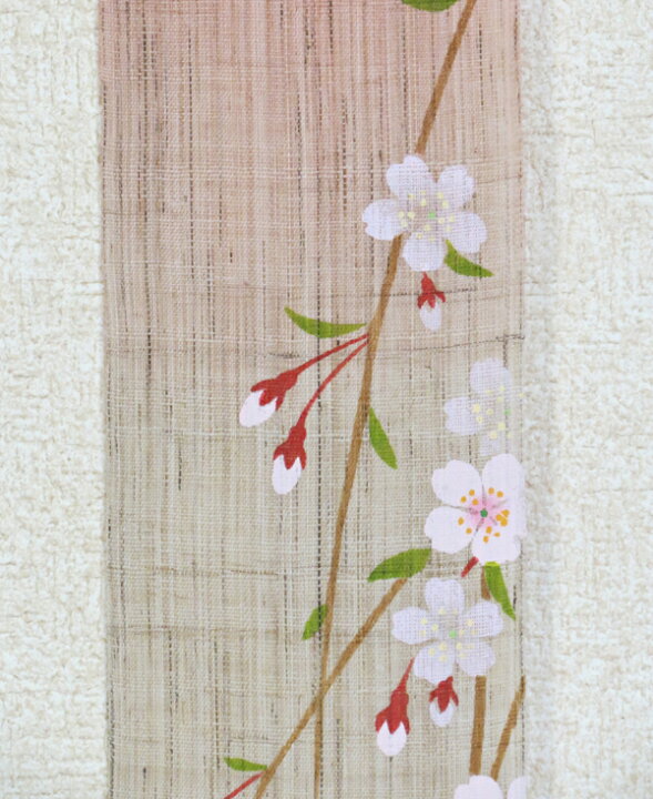 楽天市場】和風 細タペストリー・紅しだれ桜/和モダン タペストリー/洛 