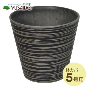 ◆ LEAD STYLE 鉢カバー EGPL1817CH エコフレンドリーポット チャコール 5号鉢 鉢植 鉢カバー 鉢受 植木鉢 5寸 観葉植物 草花 室内 植物 グリーン インテリア プラスチック マット シンプル