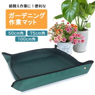 単品 送料無料 園芸 ガーデニング 作業マット 50cm 75cm 100cm シート グリーン 防水 防汚 トレー 万能 …