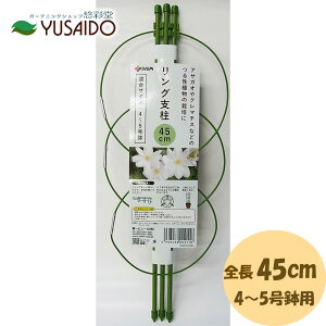 第一ビニール DAIM リング支柱 45cm支柱 あんどん 園芸支柱 つる性植物 アサガオ クレマチス 安定感 簡単 ガーデニング ガーデニング用品 園芸用品