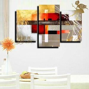 油絵 抽象画【手塗】絵画 インテリア【送料無料】モダン インテリア アートパネル『3パネルSET 四角模様 Mサイズ 1772』【絵】油彩画 アートボードパネルアート 壁掛けアートかわいい おしゃ