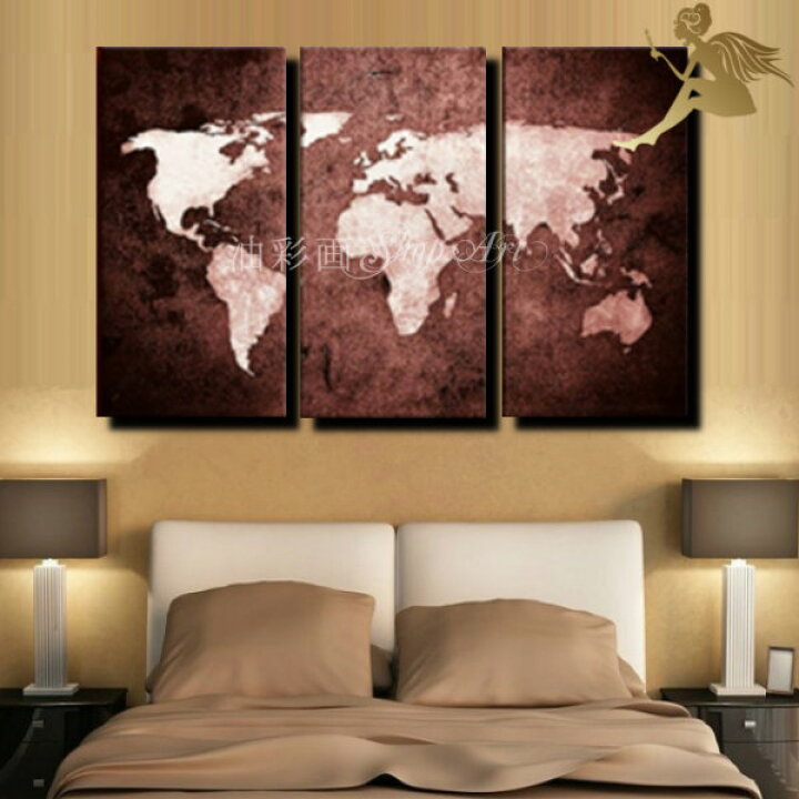 楽天市場 モダン インテリア アートパネル ３パネルset 世界地図 大 手書きの油彩画 抽象画 インテリア 送料無料 絵画 壁掛け 手書き 油絵 抽象画 絵 抽象画 おしゃれ 壁掛けアート これさえあればお部屋が一変 油彩画shop Art