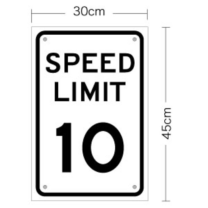 楽天市場】【アメリカの道路標識 SPEED LIMIT スピードリミット 片面 