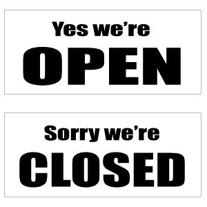 �y�I�[�v���N���[�Y���ʃp�l���ŔE�T�C�Y�F����35×����15cm�EIMP���[�} OPEN CLOSED�z�A�����J�����T�C���p�l���B�n���h���C�h �p��Ŕ� �V���b�v�p �I�[�v���Ŕ�