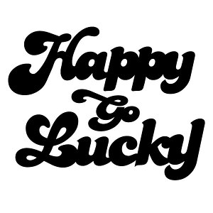 �y�J�b�e�B���O�X�e�b�J�[ Happy go Lucky 001�i�n�b�s�[�S�[���b�L�[�j2���g ����16.5cm×����12.9cm�z�n���h���C�h �f�J�[���B