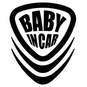 y2g BABY IN CAR RR Ver.204iԂ񂪏Ă܂jJbeBOXebJ[ 12.2cm×15cmznhCh xr[CJ[ XebJ[B