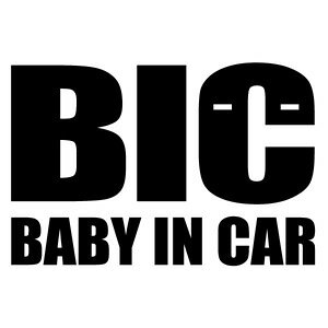 y2g BABY IN CAR BIC Ver.214iԂ񂪏Ă܂jJbeBOXebJ[ 16.5cm×11cmznhCh xr[CJ[ XebJ[B