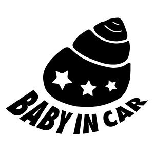 y2g BABY IN CAR L Ver.248iԂ񂪏Ă܂jJbeBOXebJ[ 16.5cm×13.5cmznhCh xr[CJ[ XebJ[B