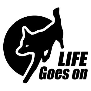 �y�J�b�e�B���O�X�e�b�J�[ Life Goes on GEN ver.17�i�l���͑����j3���g ����10cm×����9cm�z�n���h���C�h �f�J�[�� ���C�t�S�[�Y�I�� �X�e�b�J�[ �A�E�g�h�A�B