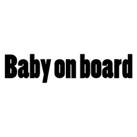 【2枚組 Baby on board BOPL 0266（赤ちゃんが乗っています） カッティングステッカー 幅約18cm×高約4cm】ハンドメイド ベビーインカー 車用ステッカー。