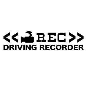 �yREC DRIVING RECORDER �J�b�e�B���O�X�e�b�J�[ 2���g ����15cm×����3.5cm�z�h���C�u���R�[�_�[���� �n���h���C�h