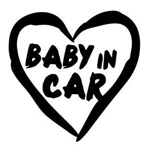 y2g BABY IN CAR Ver.52iԂ񂪏Ă܂j n[g`[t JbeBOXebJ[ 16cm×16cmznhCh Baby in car EChEXebJ[B