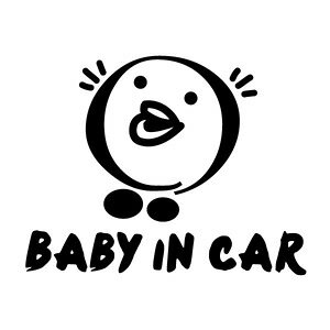 y2g Baby In Car Ver.45iԂ񂪏Ă܂j JbeBOXebJ[ 18cm×14cmz^b`AnhCh Baby in car EChEXebJ[B