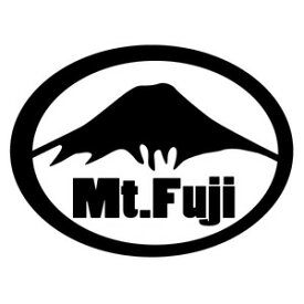 【Mt.Fuji（富士山） 山梨側モチーフ 大判Lサイズ 03 カッティングステッカー 2枚組 幅約28cm×高約21cm】ハンドメイド 。