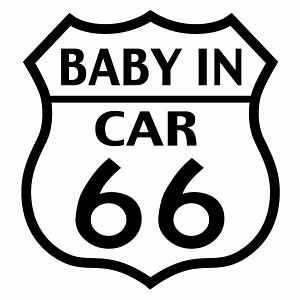 y2g BABY IN CAR R66 Ver.80iԂ񂪏Ă܂j JbeBOXebJ[ 15cm×16cmznhCh xr[CJ[ [g66B