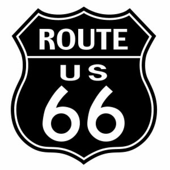 楽天市場】【2枚組 カッティングステッカー アメリカ ルート66（Route 