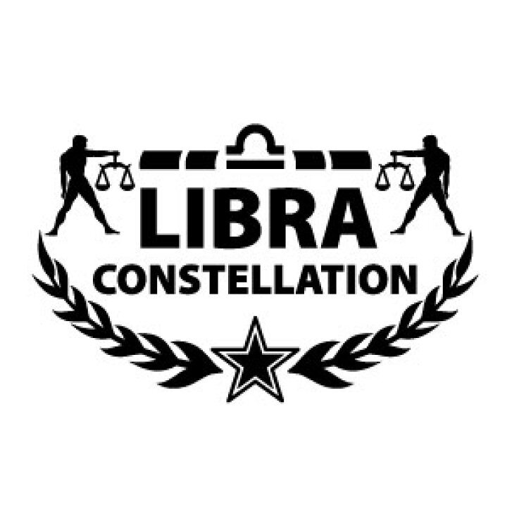 楽天市場 カッティングステッカー てんびん座マーク Libra Ver 02 幅約29cm 高約18cm 2枚組 ハンドメイド 星座 星座ステッカー 車 ウインドウステッカー ゆうせいマーケット