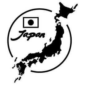 楽天市場 日本地図 ステッカーの通販