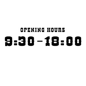 �y�J�b�e�B���O�X�e�b�J�[ OPENING HOURS�i24H�\���j ���ԃI�[�_�[�^�C�v016�iEL�j ����X�T�C�Y 2���g ����39cm×��9.3cm�z�c�Ǝ��ԃT�C��