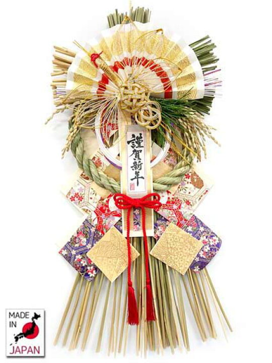楽天市場】鶴衣【国産魚沼しめ飾り】【お正月飾り】【正月飾り 玄関 