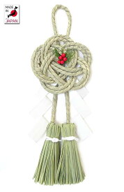 縄文飾り　平梅【お正月飾り】【正月飾り　玄関】【国産　日本製】【しめ飾り　タテ型】