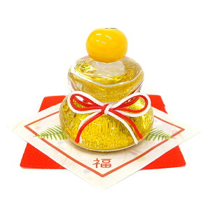 ゴールドクリスタル鏡餅 【49-549】【リュウコドウ】【正月飾り】【迎春】【正月飾り 置物】