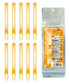 フラッシュボンバー Z（ゼット）オレンジ 10本セット（6インチスティック） 【 オレンジ ペンライト サイリウム ケミカルライト コンサート ライブ ルミカライト同等品 結婚式 披露宴 】