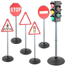 信号機ランプ、交通標識、信号機おもちゃ 4方向信号機 子供教育 玩具 知育玩具 視覚玩具 教育 安全意識育つ