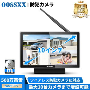 OOSSXX_10�C���`���j�^�[ ��̌^�^��@ NVR ���j�^�[�t�� 10�C���` �J�����ǉ� ���C�����X�h�ƃJ�����Ή� �y�A�����O 1TB HDD����_osx-jp-nvr10-l
