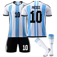 ワルドカップアルゼンチン ホームメッシ メンズ サッカーユニフォームレプリカ半袖 キッズユニフォーム …