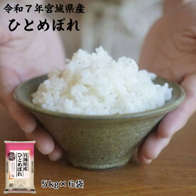 7年産 産地直送！ひとめぼれ 5kg×6袋 30kg 送料無料 宮城県産 白米 自社精米