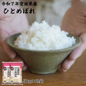 令和7年産 ひとめぼれ 5 kg × 2 袋 10 kg 宮城県産【月間優良ショップ受賞】 【送料無料】 白米 自社精米 宮城のお米
