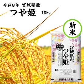 【おいしい新米！】令和8年産 つや姫 10 kg 宮城県産 【送料無料】 白米 精米 宮城のお米