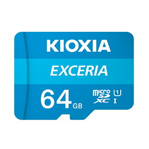 LINVA microSDJ[h 64GB NX10 UHSXs[hNX1 EXCERIA KCB-MC064GA [KIOXIA Ki  { pbP[W F Ń ǂݍ x ő 100 MB/s microSDXC SD 64 SDJ[h CLASS10