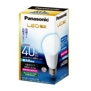 �p�i�\�j�b�N LED�d�� 4.4W�i�����F�����j �d��40�`���� 485lm E26���� LDA4DGK40ESW [40W���� ��ʓd���` panasonic �G�o�[���b�Y EVERLEDS LED �d�� E26]