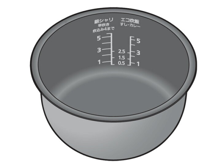 楽天市場】パナソニック 炊飯器 内釜 ARE50-K74［Panasonic 純正 正規 