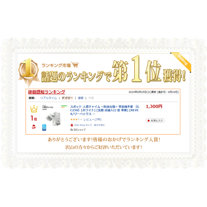 ろ。様 ご相談ページ 楽天市場】スポット 人感チャイム ≪防沫仕様≫ 受信機不要