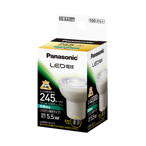 pi\jbN LEDd 5.5WiFj_CNr[100`(65W)  245 lm E11 LDR6WME11 [nQd` p^Cv panasonic dE11]