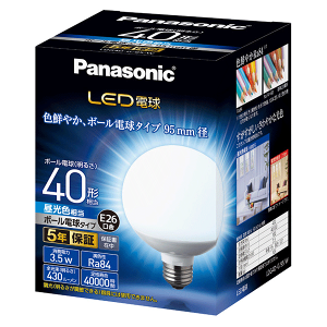 pi\jbN LEDd 3.5WiFjd40W` 430lm E26 LDG4DG95W [40W ʓd` panasonic d E26]