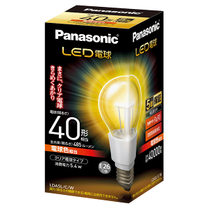 pi\jbN LEDd 5.4WidFjd40W` 485lm E26 LDA5LCW [40W ʓd` panasonic d E26]