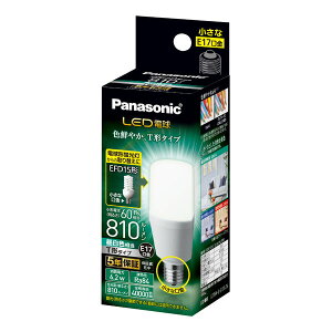 Panasonic LED�d�� E17�����iT�`�^�C�v�j 60�`�����i810ml�j �����F���� 6.2W�@LDT6NGE17ST6