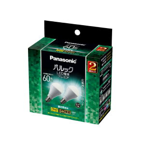 �p�i�\�j�b�N �p���b�N LED�d�� �v���~�A ���`�d��60�`���� 760 lm E17���� 6.7W 2���i�����F�����j Ra84 �z���p��180�x LDA7NGE17K6ESW2F2T[panasonic]