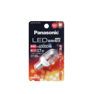 LED�����d���@�N���A�^�C�v 20lm 0.7W(�d���F����) LDT1LE12C �p�i�\�j�b�N [���ۓd�� ��铔 �i�c�����n�yRCP�z