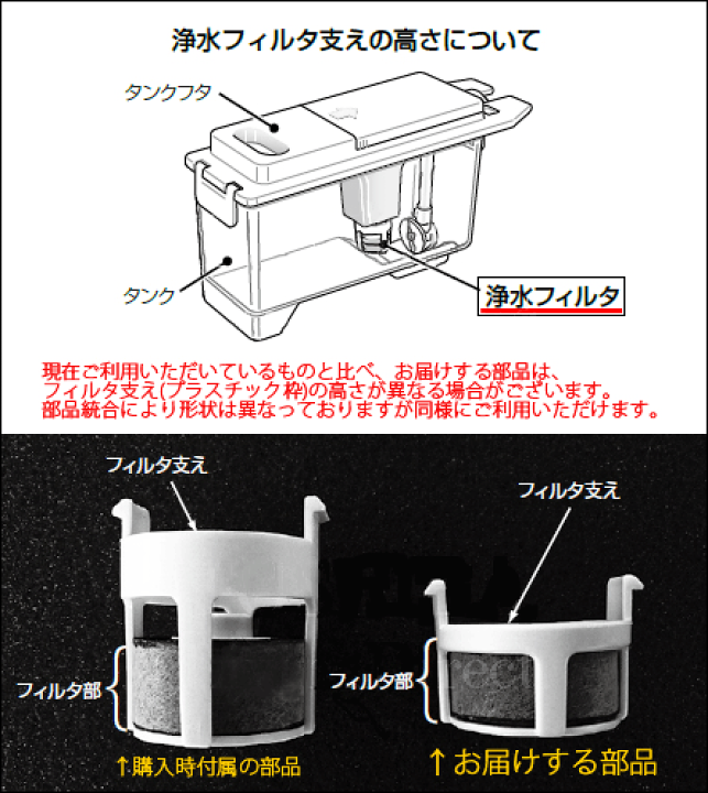 楽天市場】東芝 TOSHIBA ☆冷蔵庫給水タンク浄水フィルター 44073665