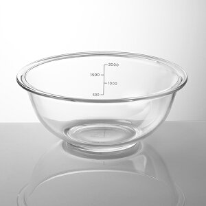 【栗原はるみ ギフト包装可】耐熱ガラスボウル 2.5L / 栗原 はるみ ガラスボウル 耐熱 ボウル ガラス 透明 キッチン 調理道具 お菓子作り サラダ 25cm 2500ml 結婚祝い 新生活 ゆとりの空間 ギフ