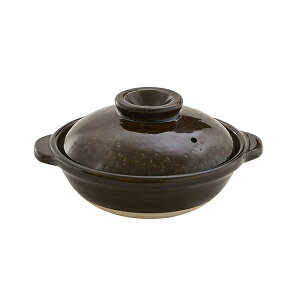 【栗原はるみ/キッチン用品/ギフト包装可】 伊賀土鍋 アメ釉 小/ 栗原 はるみ 土鍋 1人用 一人用 鍋焼きうどん 湯豆腐 万古焼 食洗機対応 炊飯 鍋 すき焼き ごはん ご飯 炊き込みご飯 キッチ