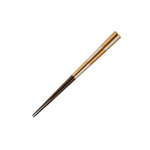 【栗原はるみ/カトラリー/ギフト包装可】 金銀市松箸 21cm / 栗原 はるみ お箸 箸 はし 天然木 蒔絵 漆 漆塗り 市松 市松柄 金 銀 金銀 お正月 ハレの日 お祝い 上品 日本製 結婚祝い ゆとりの空